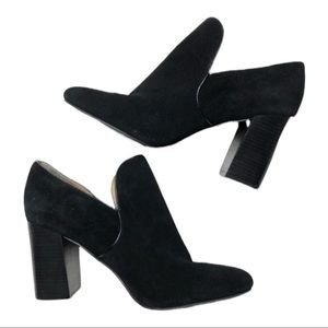 LUCKY BRAND Wyshing Suede Leather Shoes Black 9.5M